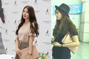 あまたの人気女性アイドルグループのメンバーの中でもソロ活動で抜群に頭角を現わしている二人の売れっ子アイドル、Miss AスジとAFTERSCHOOLナナが同じクラッチバッグを着用した。