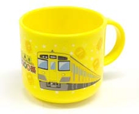 「南入曽車両基地　電車夏祭り2014」会場で先行販売される「新2000 系 黄色い電車プラカップ」