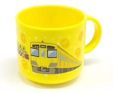 「南入曽車両基地　電車夏祭り2014」会場で先行販売される「新2000 系 黄色い電車プラカップ」