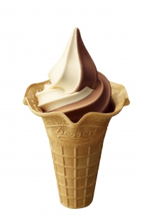 ミニストップは、ソフトクリームの中で特に人気の「ベルギーチョコソフト」と「ベルギーチョコミックスソフト」を12日から発売する。