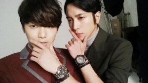 CNBLUEのカン・ミンヒョクが、チョン・ヨンファとのツーショット写真を公開した。写真＝カン・ミンヒョクのツイッター