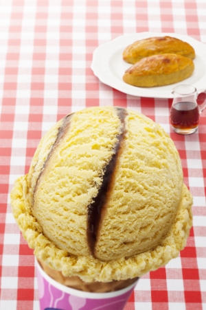 B-Rサーティワンアイスクリームが期間限定で販売する9月新作フレーバー「メープルスイートポテト」