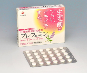 ゼリア新薬＜４５５９＞（東１）は、９月１０日より、日本で初めて、月経前症候群（ＰＭＳ）への効能を取得した西洋ハーブ・ダイレクトＯＴＣ医薬品「プレフェミン」（要指導医薬品）を、全国の薬局・薬店及びドラッグストアで販売する。