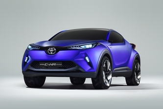 トヨタ自動車が2014年パリモーターショーに出展するコンパクトクロスオーバーのコンセプトカー「TOYOTA C-HR Concept」（写真提供：トヨタ自動車）