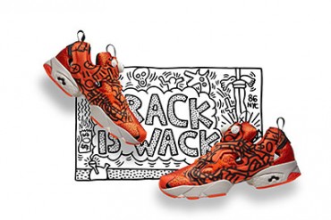 リーボックがキース・ヘリングとの第4弾コラボスニーカー発売 - キーカラーはオレンジ