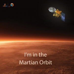 火星探査機マーズ・オービター、火星に到着　史上最多、7機の探査機が集結（Image credit: ISRO）