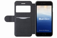 プレアデスシステムデザインが新発売した手帳型スリムレザーiPhone6ケース『Bluevision IC Card Folio Case for iPhone 6』