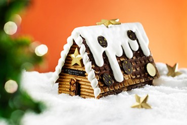 アンリ・ルルーより、お菓子の家に詰められた「ビュッシュ・ド・ノエル」限定発売