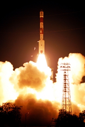 PSLVロケット、航法衛星IRNSS 1Cの打ち上げに成功（Image credit: ISRO）