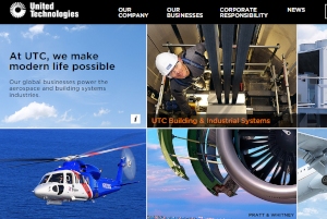 東芝は、ビル・ソリューションや産業システムを手掛ける米ユナイテッドテクノロジーズと業務用空調事業の戦略的提携で合意した。写真:ユナイテッド社のWebサイト。 東芝は、ビル・ソリューションや産業システムを手掛ける米ユナイテッドテクノロジーズと業務用空調事業の戦略的提携で合意した。写真:ユナイテッド社のWebサイト。