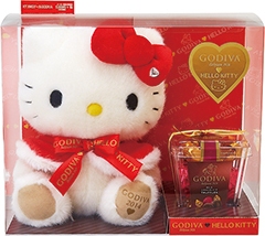 サンリオは、ベルギーの高級チョコレートブランド、ゴディバジャパンとコラボレーションした『GODIVA &ハローキティ』を11月6日に新発売する。©1976, 2014 SANRIO CO., LTD.