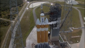 デルタIVヘビー・ロケット、打ち上げの予行を完了　来月オリオン宇宙船を打ち上げ（Image credit: NASA）