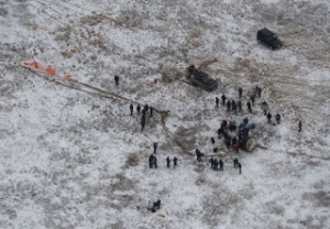 ソユーズTMA-13M宇宙船、地球に帰還（Image credit: Roskosmos）