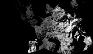着陸機フィラエ、彗星への着陸を確認　地表からの写真も（Image credit: ESA/Rosetta/Philae/CIVA）