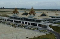 JALUX、三菱商事、ミャンマー大手民間企業グループであるYOMA社の3社コンソーシアムは、マンダレー国際空港の運営に乗り出した。写真はマンダレー国際空港（JALUX、三菱商事の発表資料より）
