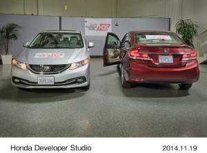 Honda Developer Studioでの車載アプリ開発用車両（写真提供：ホンダ）