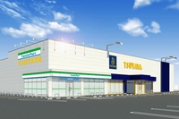 ファミリーマートとワンダーコーポレーションの一体型店舗のイメージ（両社の発表資料より）