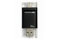 iPhone・iPad用のライトニングコネクタと、Mac・PC用のUSBコネクタを搭載したフラッシュメモリ『i-FlashDrive EVO』