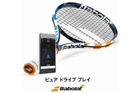ダンロップスポーツが25日に発売する通信機能搭載テニスラケット「ピュア ドライブ プレイ」（ダンロップスポーツの発表資料より）