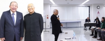 クリナップ＜７９５５＞（東１）は１１月２０日、ＮＰＯ日本食育インストラクター協会の理事長、医学博士　服部幸應氏の表敬訪問を受けた機会に、「食育のすすめ～大切なものを失った日本人・食卓から取り戻そう～」と題した社員向け講演会を催した。