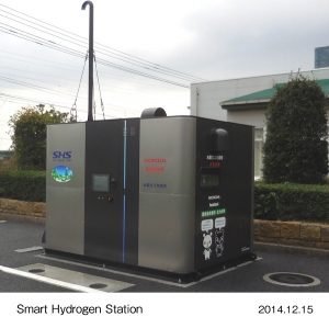 パッケージ型「スマート水素ステーション」(写真提供：本田技研工業)