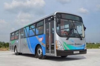 ベカメックス東急バスがベトナムのビンズン省で19日から開業する路線バス「KAZE SHUTTLE」の車両デザイン（東急電鉄の発表資料より）