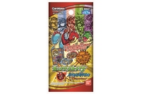 スマートフォン用ゲーム「モンスターストライク」を再現した卓上カードゲーム「モンスターストライクリアルディスクバトル」の第1弾ブースターパック（ミクシィの発表資料より）