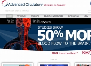 旭化成のグループ会社ZOLLは、心肺蘇生補助デバイスの胸腔内圧制御機器の製造・販売を行うAdvanced社を買収する。写真は、Advanced社のWebサイト。