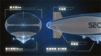 「セコム飛行船」の仕様を示す図（セコムの発表資料より）