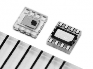 ローム株式会社が、開発した最新のカラーセンサ「BH1745NUC」。同社独自の赤外線除去技術と演算方式を駆使し、従来品比1/10以下となる業界最高の赤外線除去特性を実現した。 ローム株式会社が、開発した最新のカラーセンサ「BH1745NUC」。同社独自の赤外線除去技術と演算方式を駆使し、従来品比1/10以下となる業界最高の赤外線除去特性を実現した。