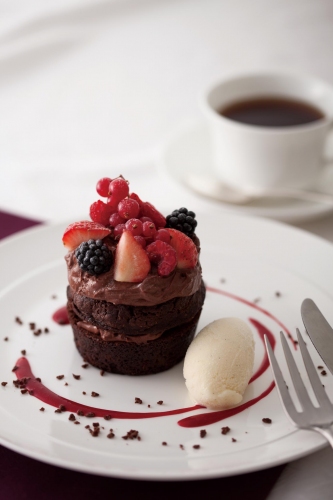 キハチカフェに、早くもバレンタインにおススメのメニューが登場です。