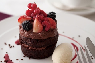 キハチカフェに、早くもバレンタインにおススメのメニューが登場です。