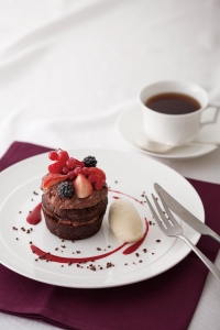 キハチカフェに、早くもバレンタインにおススメのメニューが登場です。