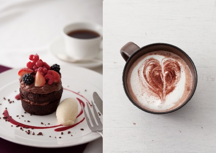 キハチカフェに、早くもバレンタインにおススメのメニューが登場です。