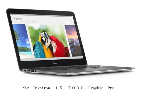 デル初の4K解像度の液晶画面を採用したWindows 8.1搭載ノートパソコン「New Inspiron 15 7000Graphic Pro」（写真：同社発表資料より）