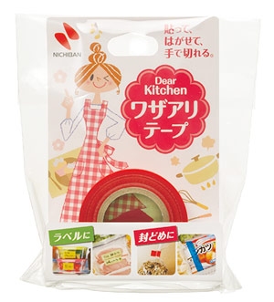 ニチバンは9日、キッチン雑貨の新ブランド「Dear Kitchen」を導入し、第1弾として「Dear Kitchenワザアリテープ」を21日から発売すると発表した。 ニチバンは9日、キッチン雑貨の新ブランド「Dear Kitchen」を導入し、第1弾として「Dear Kitchenワザアリテープ」を21日から発売すると発表した。