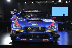 ニュルブルクリンク24時間耐久レースに出場する「SUBARU WRX STI NBR Challenge 2015」(写真提供:富士重工業) ニュルブルクリンク24時間耐久レースに出場する「SUBARU WRX STI NBR Challenge 2015」(写真提供:富士重工業)