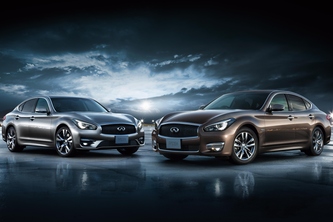 日産自動車は、2月中旬にビッグマイナーチェンジを予定しているフラッグシップセダン「フーガ」の外観のデザインを公開した（写真提供：日産自動車）