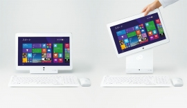 ワイヤレス通信によりディスプレイとパソコン本体を分離させた富士通のパソコン新製品「LIFEBOOK GH77/T」(写真:同社発表資料より) ワイヤレス通信によりディスプレイとパソコン本体を分離させた富士通のパソコン新製品「LIFEBOOK GH77/T」(写真:同社発表資料より)