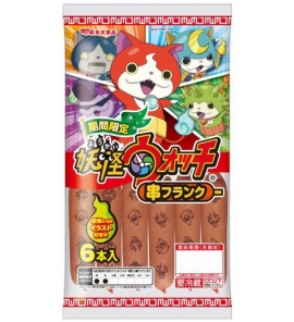 丸大食品は「妖怪ウォッチ」を起用した串フランクを1月下旬~3月末まで販売する©L5/YWP・TX 丸大食品は「妖怪ウォッチ」を起用した串フランクを1月下旬~3月末まで販売する©L5/YWP・TX