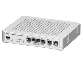 NECが発売する無線LANアクセスポイント内蔵ワイヤレスVPNルーター「UNIVERGEWA2611-AP」(写真提供:NEC) NECが発売する無線LANアクセスポイント内蔵ワイヤレスVPNルーター「UNIVERGEWA2611-AP」(写真提供:NEC)