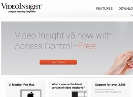 パナソニックは、米国のビデオマネジメントソフトウェア会社Video Insightを買収する。写真は、Video Insight社のWebサイト。 パナソニックは、米国のビデオマネジメントソフトウェア会社Video Insightを買収する。写真は、Video Insight社のWebサイト。