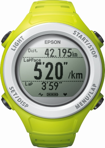 セイコーエプソンのGPS Sports Monitor「WristableGPS」の新商品「SF-110G」（写真提供：セイコーエプソン）