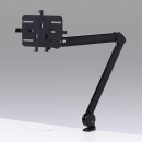 デスク上の任意の位置に7～11インチまでの画面サイズのタブレットやiPadを固定できるクランプ固定式のタブレットアーム「CR-LATAB13」