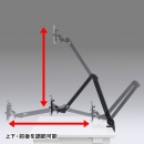 デスク上の任意の位置に7～11インチまでの画面サイズのタブレットやiPadを固定できるクランプ固定式のタブレットアーム「CR-LATAB13」