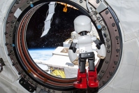 国際宇宙ステーション離脱前のKIROBO（写真提供：KIBO ROBOT PROJECT事務局）