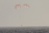 ドラゴン補給船運用5号機、地球に帰還（Image credit: SpaceX）