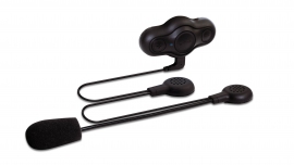 ヘルメットを被ったままスマートフォンでの通話や音楽を楽しめる、ヘルメット用Bluetoothハンズフリー『JF-BTHIBK』