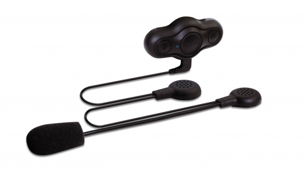 ヘルメットを被ったままスマートフォンでの通話や音楽を楽しめる、ヘルメット用Bluetoothハンズフリー『JF-BTHIBK』