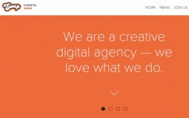 電通は、オーストラリアのデジタル・クリエーティブエージェンシー、ソープ・クリエイティブ社の株式51%を取得した。写真は、ソープ社のWebサイト。